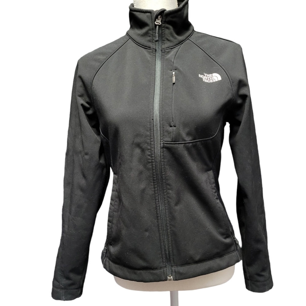 The North Face black zip up jacket